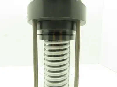 Plast-o-matic ES250LV-NC 2 1/2" Shutoff Valve Spring Return NC Pneumatic Powered