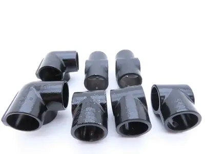 Hollaender 7E-8 1-1/2 Speed-Rail Fittings 1-1/2" Corner L Cross & T's Lot of 7