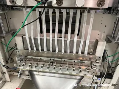 Used Sanko FC-1000-C11L 11-Lane Stick Pack Vertical Form Fill Seal Machine with Volumetric Feeder & Checkweigher
