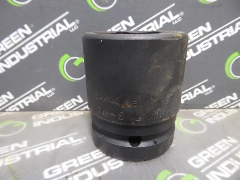 Williams 7-652 1-5/8" Impact Socket 1" Square Drive 6 Point New