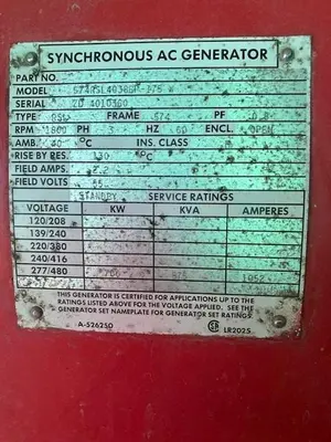 Used 1993 DETROIT 700KW Generators California US | E&M Equipment #1266965
