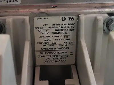 USED BENSHAW CFMVRMX18-1500-4160-1
