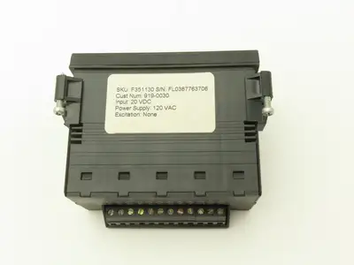 Simpson F3511030 Model F35 20VDC Digital Panel Meter 120 VAC Power Supply