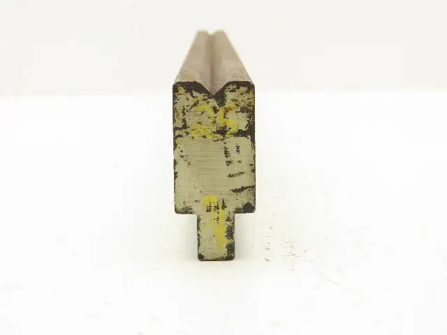 Press Brake Die 25-1/8" Long 90° V 5/16" W 3/16" D 1-3/4" H 1/2" Tang