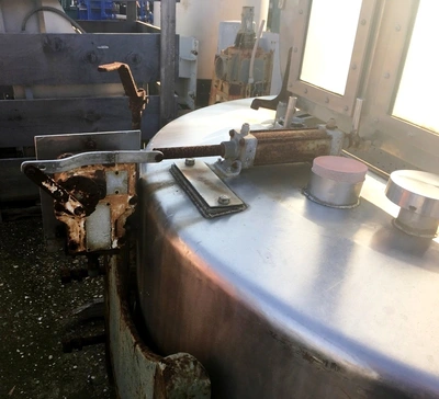 Robatel ETS-1500 perforate basket centrifuge, 316SS.