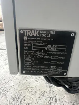 Used SOUTHWESTERN INDUSTRIES - TRAK LPM Vertical Machining Centers Michigan US | Aucto #1306781