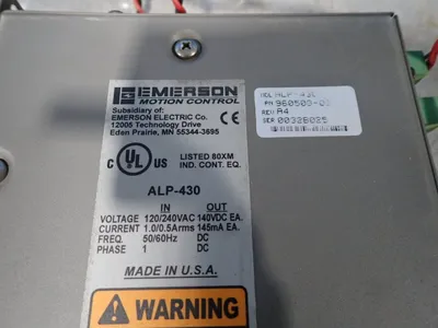 Used EMERSON ALP430 AC/DC Power Supplies Ohio US | HGR 24 #878563