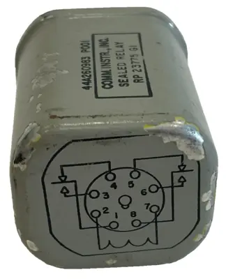 USED COMMERCIAL INSTRUMENTS 44A260983 SEALED RELAY RP 23775 GI