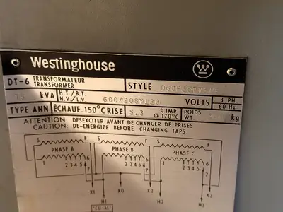 Used WESTINGHOUSE DT-6 Transformers British Columbia CA | Lenmark #835210