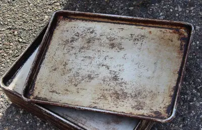 Commercial Aluminum Baking Trays Lot Of 10 Trays Measures: 12.5" X 7.5"