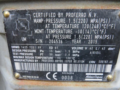 Used ATLAS COPCO _UNKNOWN_ Air Compressor Parts Texas US | OCO Industrial #1773384