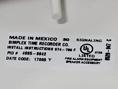 NEW SIMPLEX 4905-9942