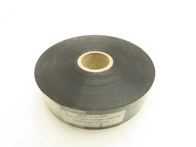 1"x 1000' Hot Stamp Ribbon Coding Foil Black  Lot of 10 Rolls