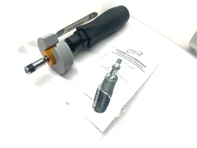 New | in-Stock CHECKLINE ADJUSTABLE TORQUE SCREWDRIVER 1/4" 10-50 IN/LB Air Tools, DC Electrical Tools & Accessories | Maverick Industrial Sales #1113392