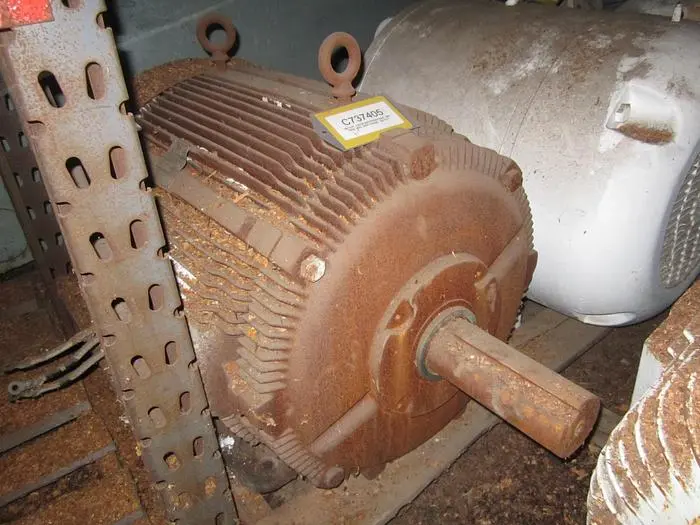 Motor, 100 HP, Westinghouse, 885 RPM, 460V, 445T Frame #C737405