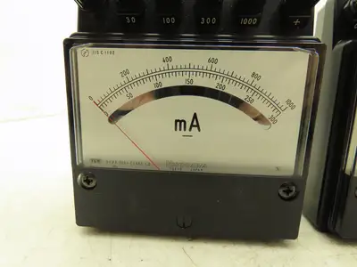 Yokogawa 2051-02 / 2051-03 Yew Ammeter Set 0-30mA & 0-1000mA Mixed Lot of 2