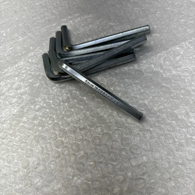 **Preowned 8mm Hex Allen Key, L-Wrench, ISO 2936 B+F Nickel Plated QTY 6 #