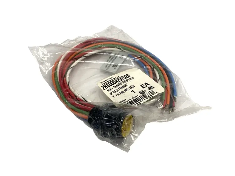New | in-Stock Woodhead Mini-Change Receptacle 8P Male Straight 2' Bus Bars & Plugs Michigan US | Maverick Industrial Sales #1402252