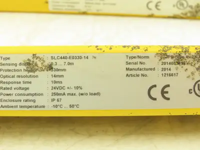 Schmersal SLC440-ER-0330-14-01 330mm Light Curtain Transmitter & Receiver Set