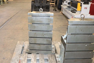 Used DeVlieg 30"H x 16-1/2"W x 16"D Cast Iron Precision Angle Plates New Jersey US | Machinery Values #944384