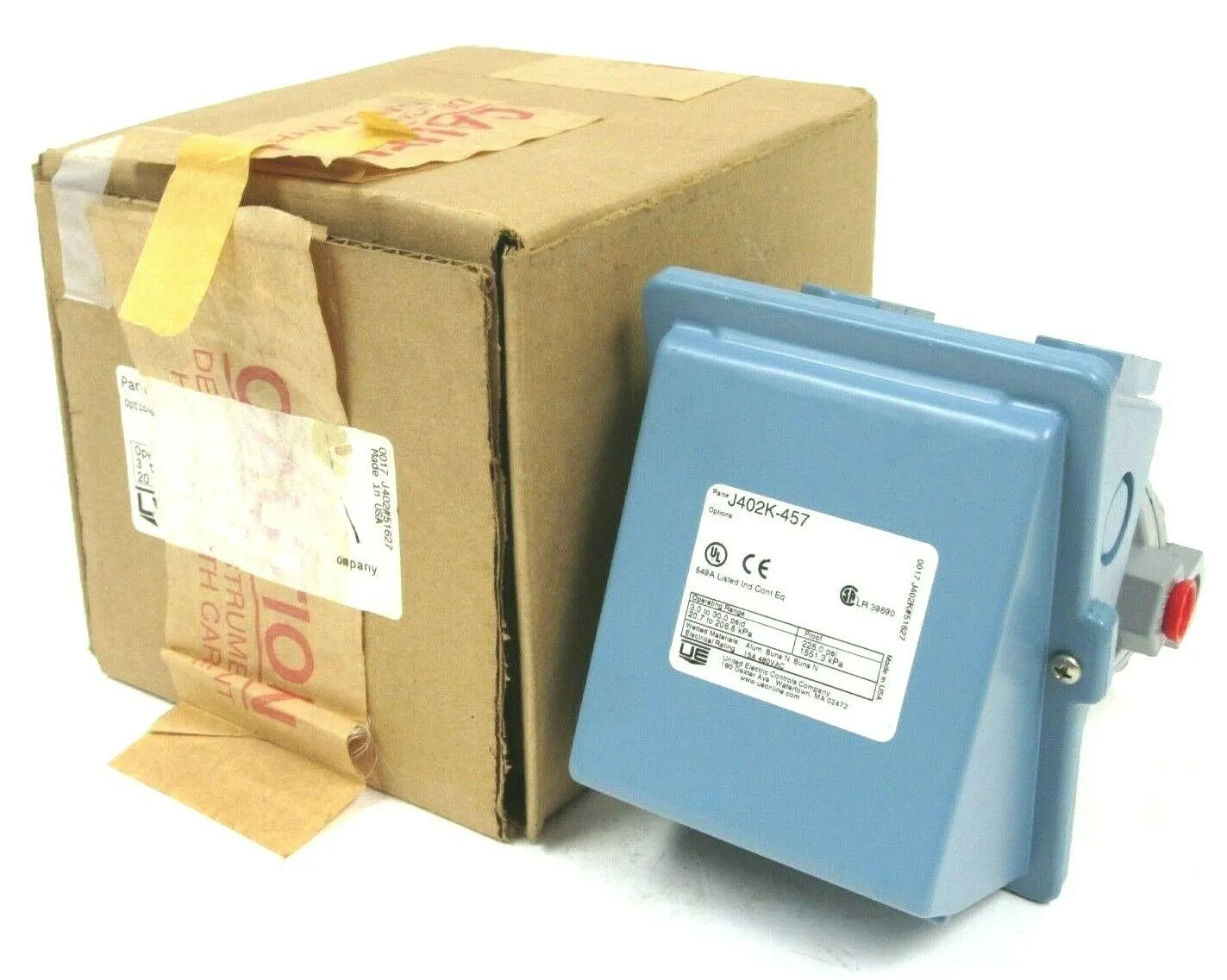 NEW UNITED ELECTRIC J402K-457 PRESSURE SWITCH J402K457