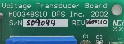 NEW DPS 0034BS10 VOLTAGE TRANSDUCER BOARD