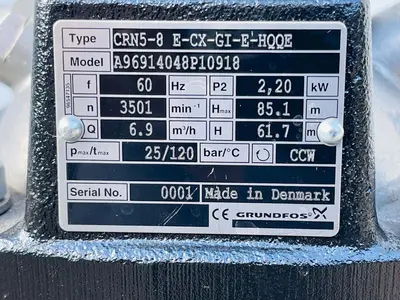 NEW GRUNDFOS CRN5-8 E-CX-GI-E-HQQE