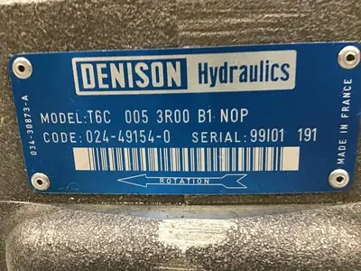 USED DENISON HYDRAULICS T6C 005 3R00 B1 N0P