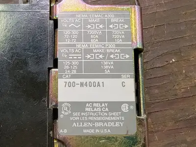 USED ALLEN-BRADLEY 700-N400A1