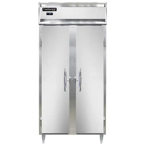 Continental D2FSENSA 36 1/4" Designer Slim Line Two Section Reach In Freezer, (2) Left/right Hinge Solid Doors, 115v