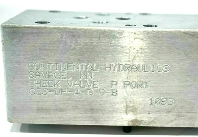 NEW CONTINENTAL HYDRAULICS C5S-DP-4-G-S-B CHECK VALVE C5SDP4GSB