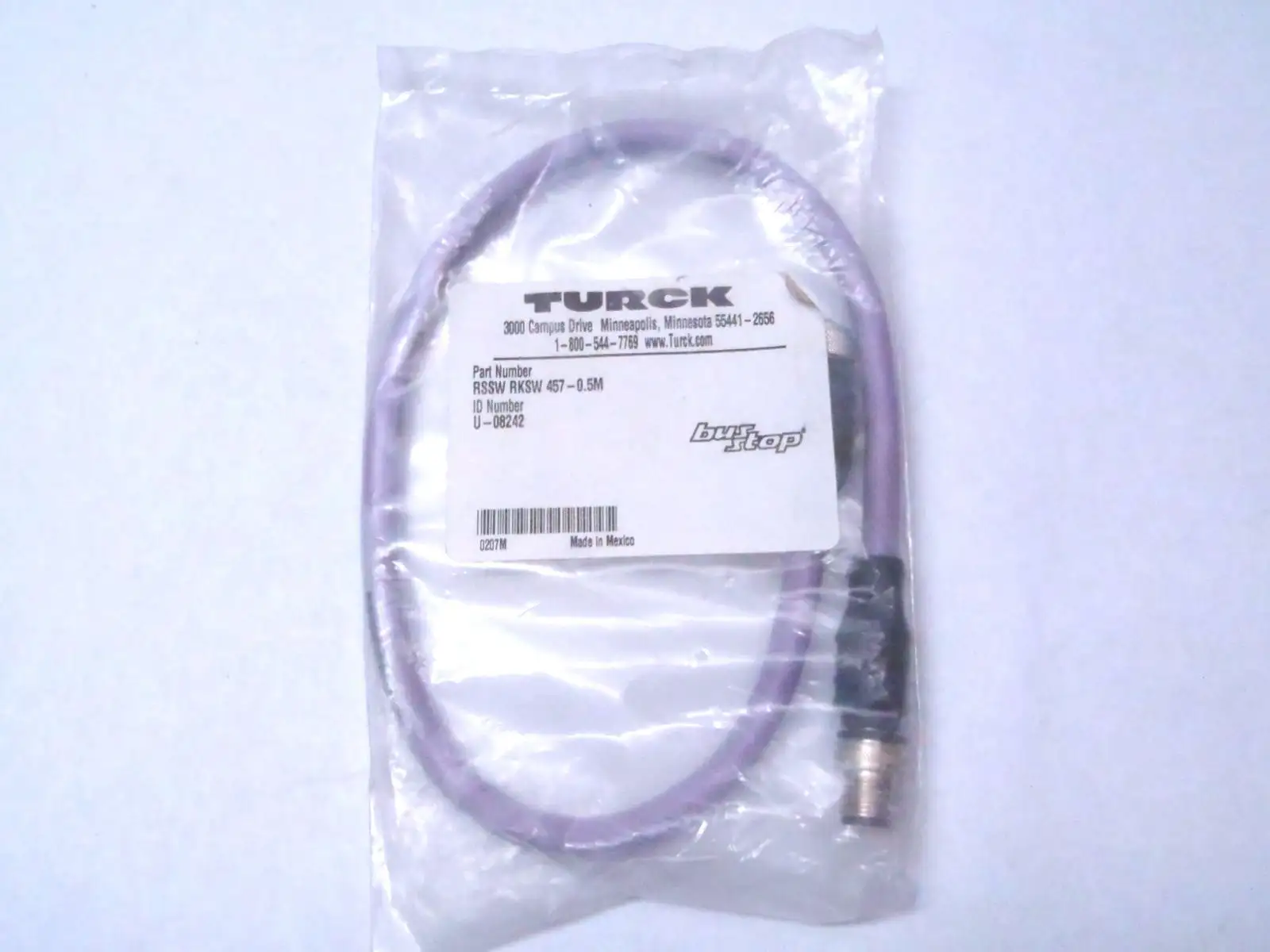 RSSW RKSW 457-0.5M | Turck  Bus Stop Cable Assembly U-08242 - New