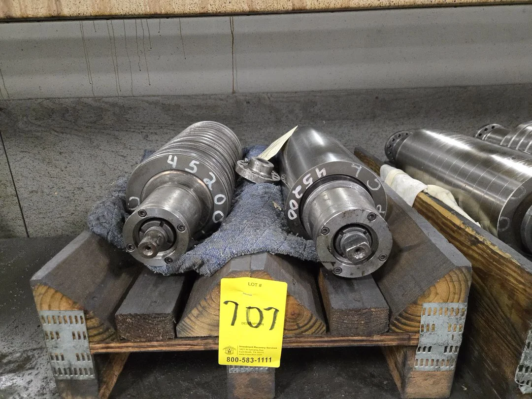 (2) Superfine OD Grind Drum Spindle