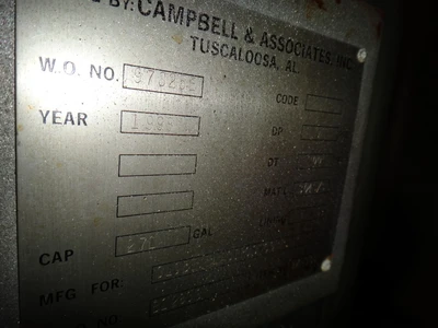 271 Gallon 304 Stainless Steel Vertical Tanks