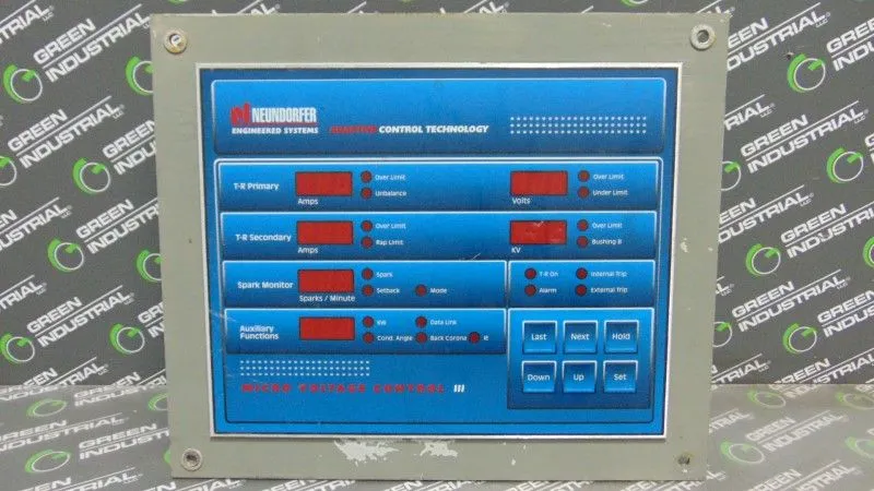 Neundorfer MVC-III Microprocessor Voltage Control Panel 81700-128 MVC3-A592 Used