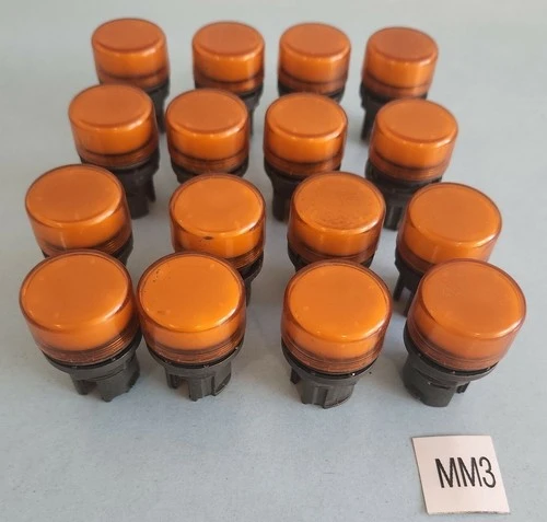 *NEW LOT OF 16* Orange Push Button Switch 1" *WARRANTY*