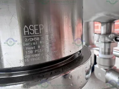 USED FELDMEIER 400 LITER STAINLESS STEEL JACKETED REACTOR 100 PSI/FV W/ 3 HP MOTOR