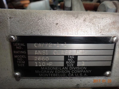 Masoneilan 3", Class 150, SST, Control Valve