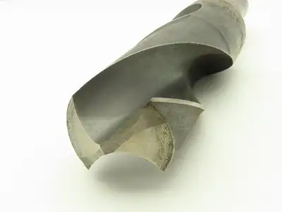 3-1/8" 2 Flute Drill HSS Bit High Speed No 5 Morse Shank CHIPPED