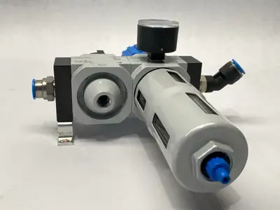 Used Festo Service Unit 185737 Air Pressure Regulators Michigan US | Maverick Industrial Sales #1392937