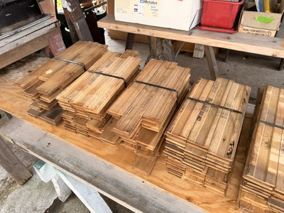 Used OAK PLANK HARDWOOD FLOORING (14) BUNDLES Flooring Equipment Michigan US | Miedema Asset Management Group #1419788