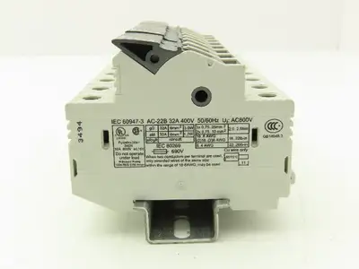 Italweber 2302038 BCH 2x38 Fuse Holder 2-Pole 32A 600V 18-8AWG 10x38 Lot of 4