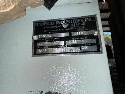 USED RANSCO INDUSTRIES 7501-1
