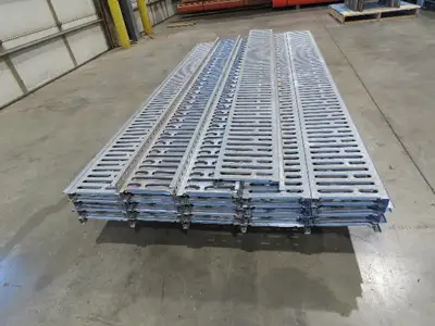 Interlake 9"x 8' Galvanized Steel Pallet Racking Deck 96"D Rack  Lot of 40pcs