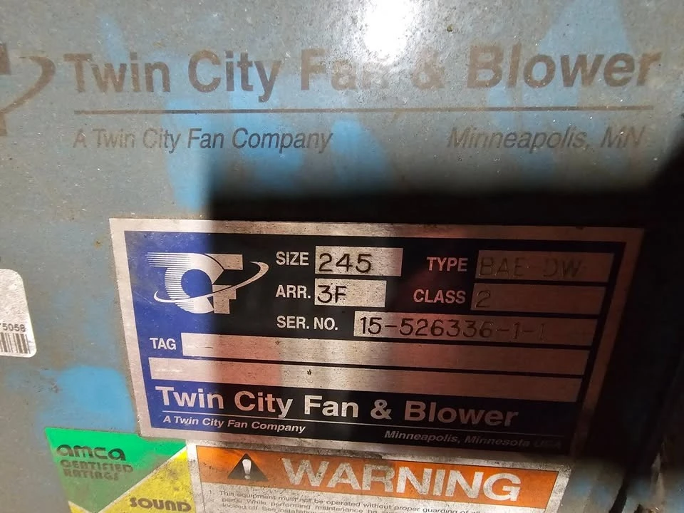 New | in-Stock Twin City Fan _UNKNOWN_ Fans South Carolina US | ISP Equipment Group #1318802