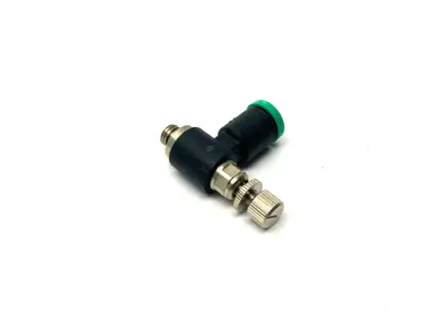 USED PARKER MINIATURE FLOW-CONTROL FITTING 10-32 THREAD 5/32" TUBE