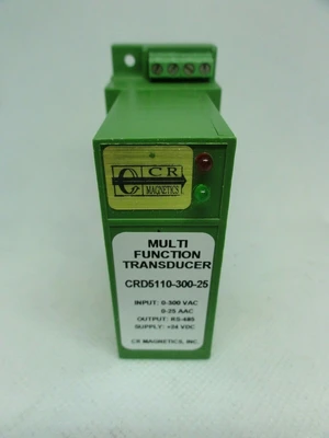 CR Magnetics CRD5110-300-25 Multi-Function Transducer, 0-300VAC, 0-25AAC *NEW*