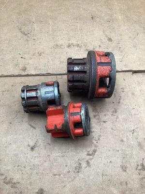 Rigid Set Of 3 Manual Pipe Threader Die Head 3/8″ and 1″