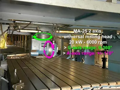 USED JOHNFORD X: 4100 - Y: 2800 - Z: 800 MM CNC 5 AXES