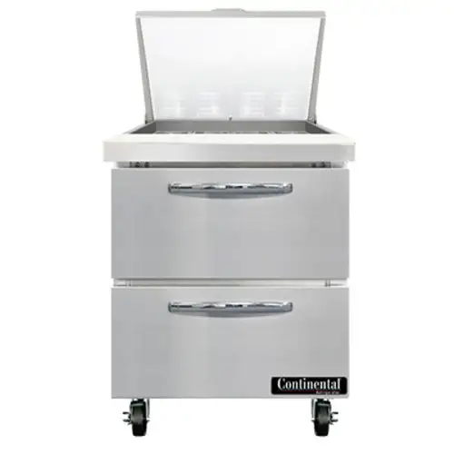 Continental SW27N12M-D 27" Sandwich/salad Prep Table W/ Refrigerated Base, 115v